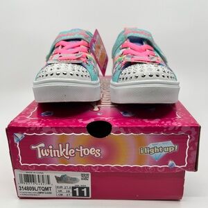 Twinkle Toes Unicorn Light-Up Sneakers (Skechers) | Girls Size 11 | NEW IN BOX